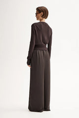 VICTORIA KNIT CARDIGAN | Chocolate