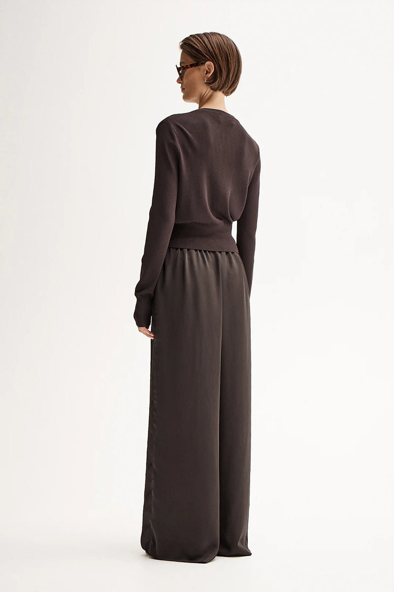 VICTORIA KNIT CARDIGAN | Chocolate