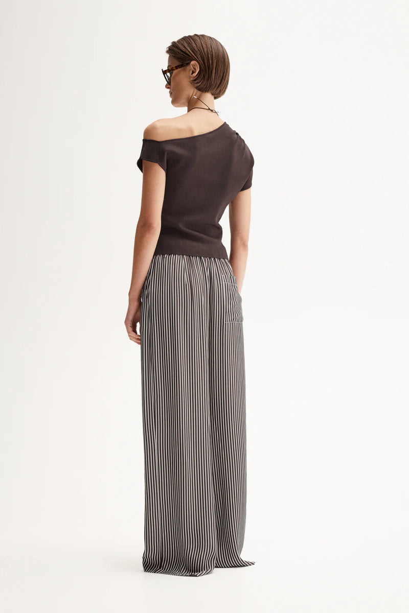 SERENA KNIT TOP in Chocolate by Elka Collective