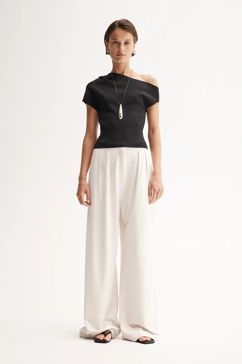 SERENA KNIT TOP in Black by Elka Collective