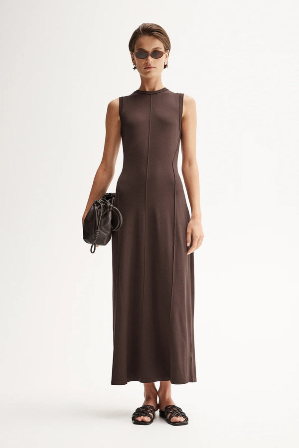 HELENE MAXI DRESS | Chocolate