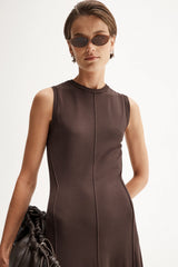 HELENE MAXI DRESS | Chocolate