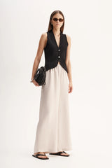 LANA KNIT VEST in Black by Elka Collective