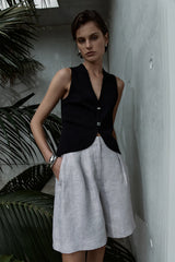 LANA KNIT VEST in Black by Elka Collective