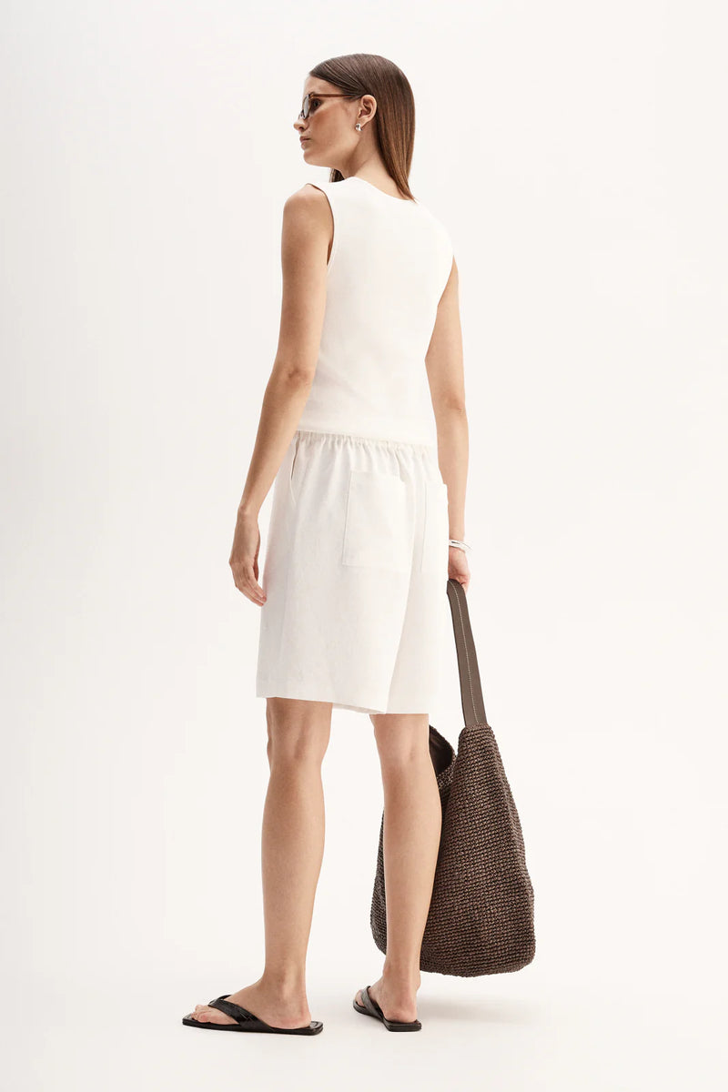 HAYES KNIT TOP in White by Elka Collective