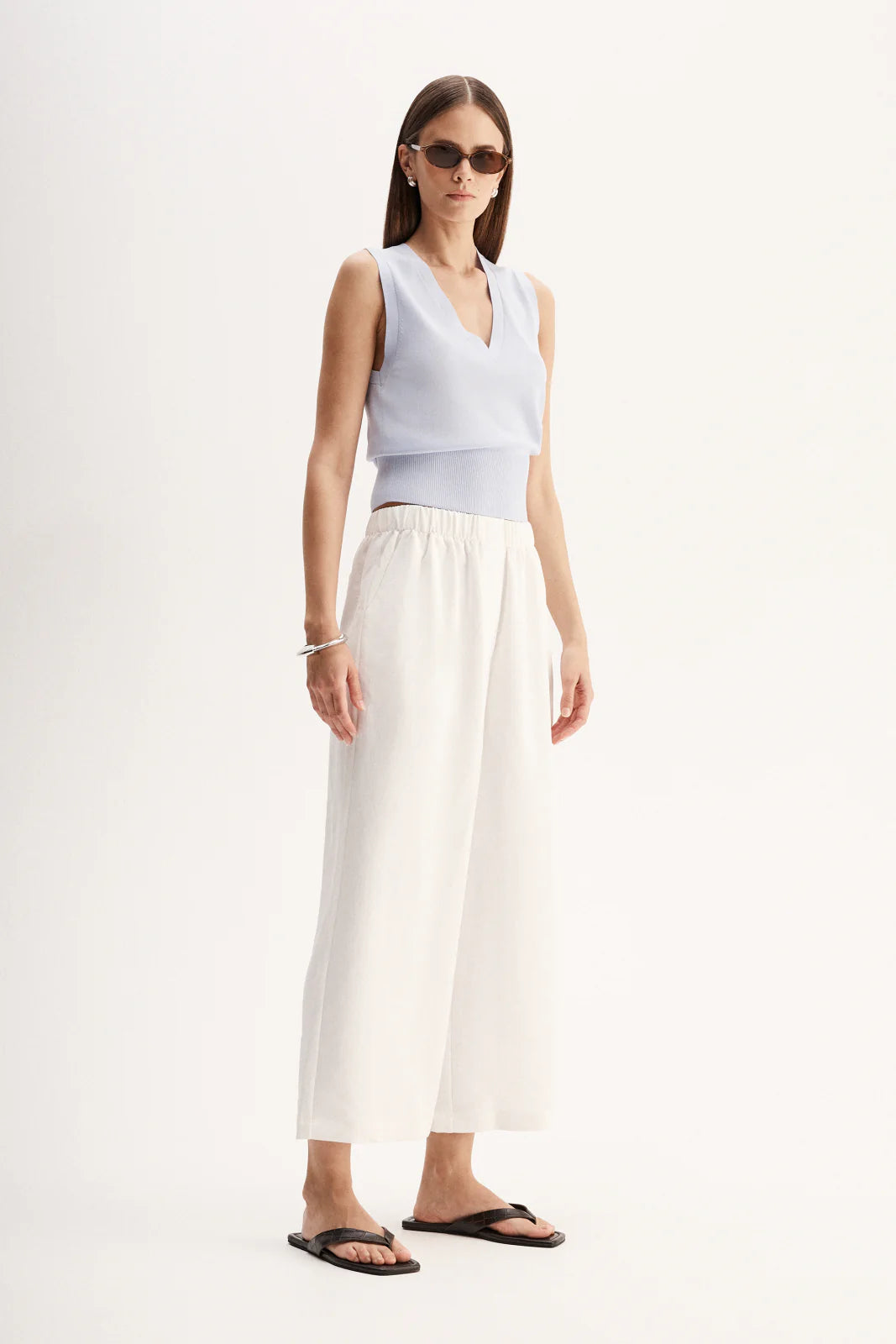 WINSLET KNIT TOP in Cornflower by Elka Collective