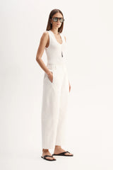 MARSHALL PANT in White by Elka Collective