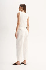 MARSHALL PANT in White by Elka Collective