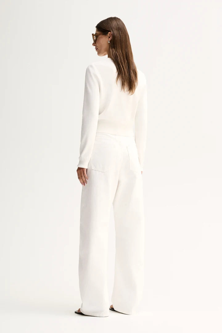 PENNY KNIT CARDIGAN in White by Elka Collective
