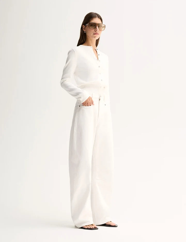 PENNY KNIT CARDIGAN in White by Elka Collective