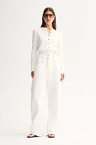 PENNY KNIT CARDIGAN in White by Elka Collective