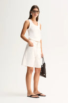 SILAS KNIT TOP  in White by Elka Collective