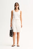 SILAS KNIT TOP  in White by Elka Collective
