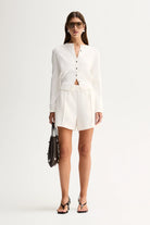 ROSS SHORT in White by Elka Collective