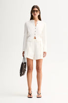 ROSS SHORT in White by Elka Collective