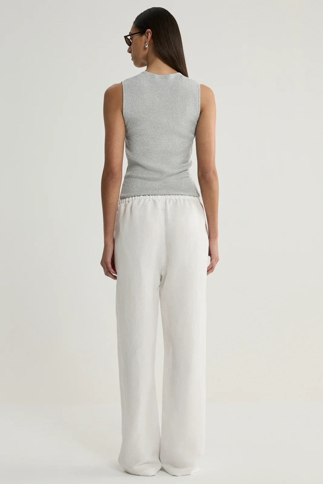 SOLARA KNIT TOP in Chrome by Elka Collective