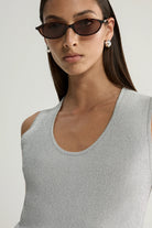 SOLARA KNIT TOP in Chrome by Elka Collective