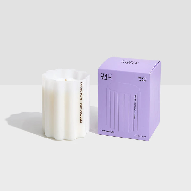 WAVE CANDLE in Kakadu Plum + Bush Cucumber from Fazeek