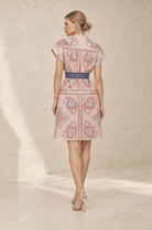 KATE CAP SLEEVE MIDI in Neptune Pink from Lola Australia