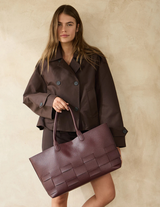 KENSINGTON TOTE in Wine by Elms + King
