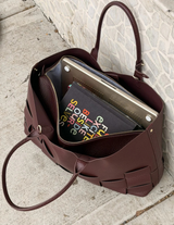KENSINGTON TOTE in Wine by Elms + King