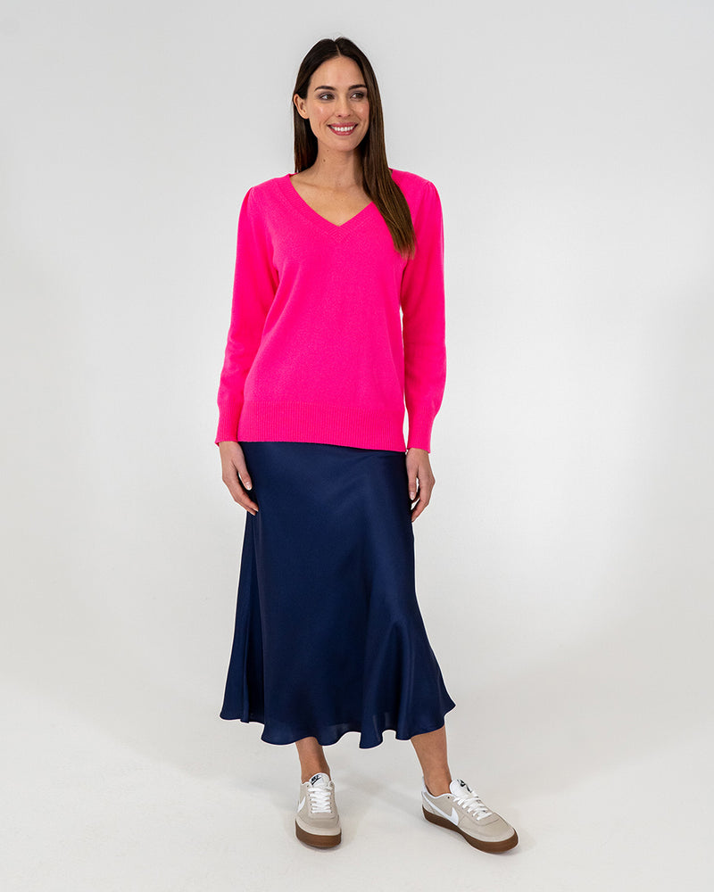 KATE V NECK KNIT in Dayglo by ARLINGTON MILNE