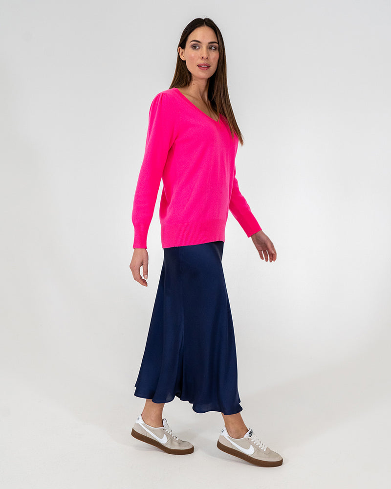 KATE V NECK KNIT in Dayglo by ARLINGTON MILNE