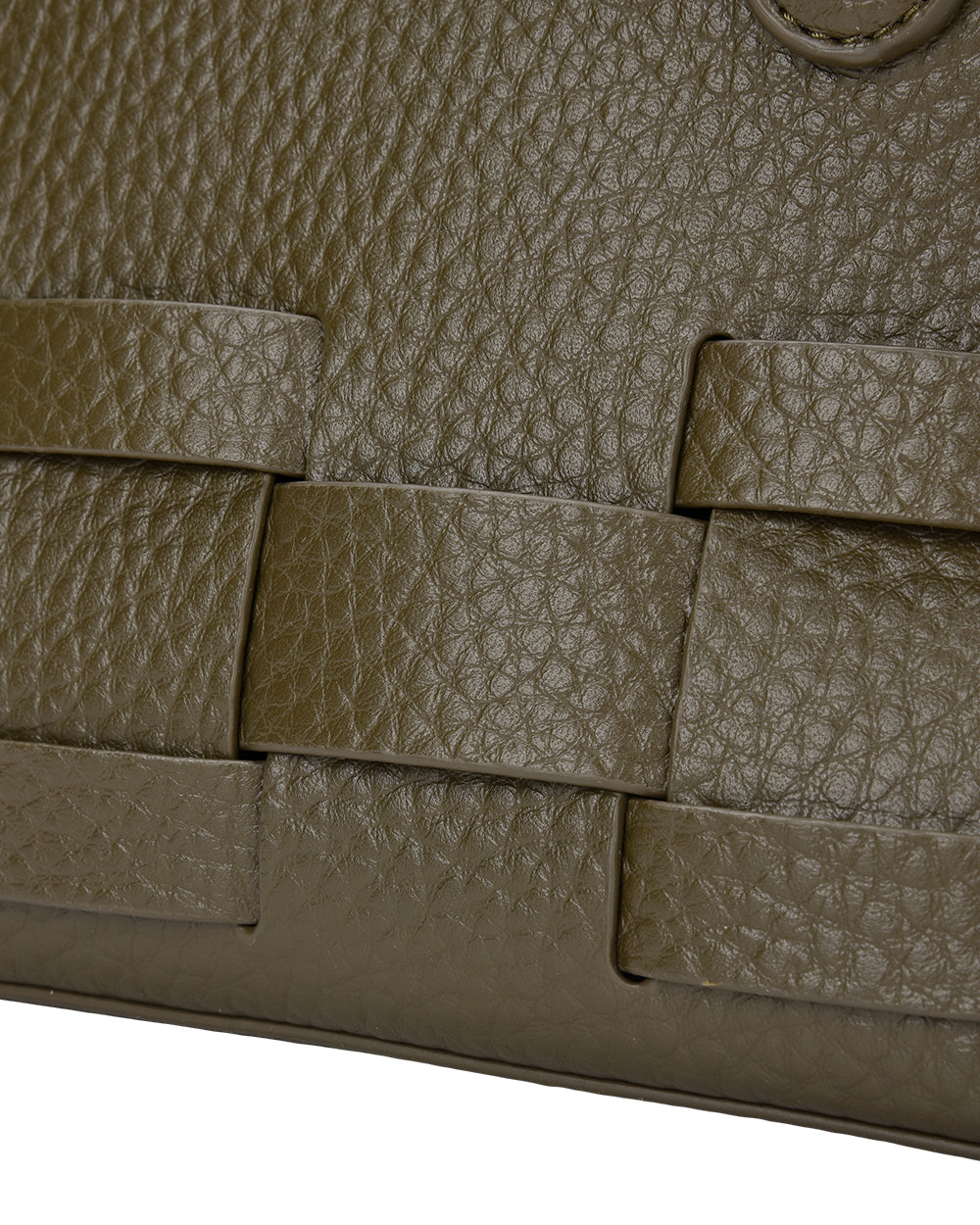 KENLEY EAST-WEST BAG in Khaki by Elms and King