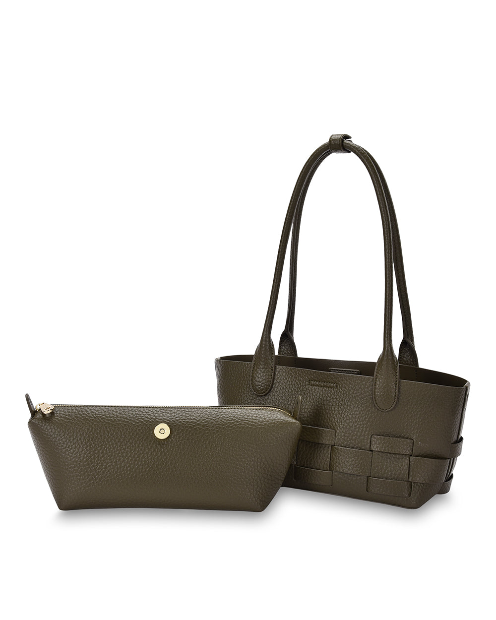 KENLEY EAST-WEST BAG in Khaki by Elms and King
