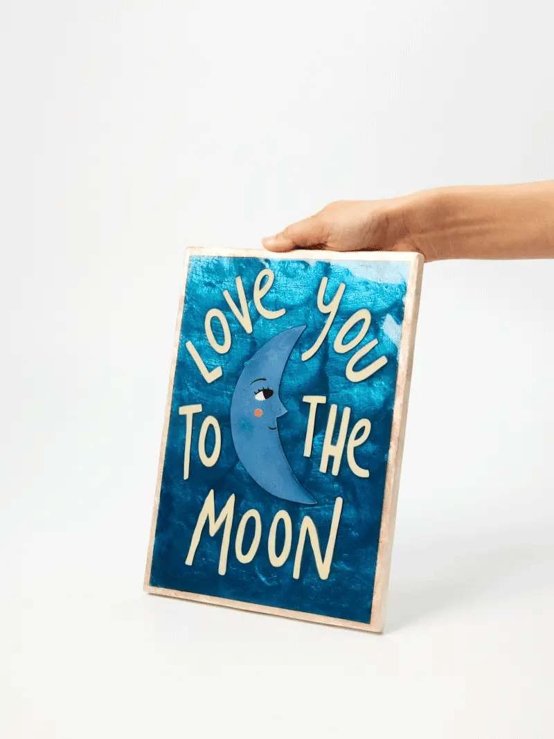 FUN HOUSE WALL TILE in Moon by Jones & Co