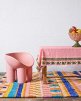 EMBROIDERED TABLECLOTH LARGE | Flower Chain