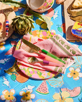 EMBROIDERED NAPKIN 4P SET | Flower Chain