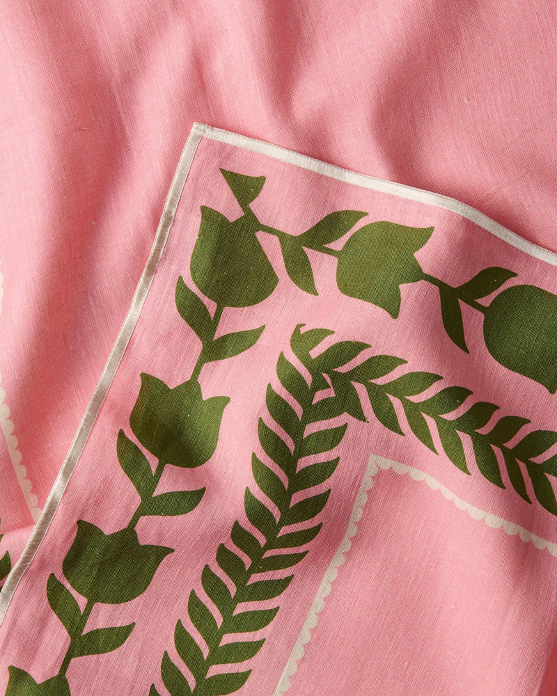 EMBROIDERED NAPKIN 4P SET | Flower Chain