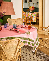 EMBROIDERED NAPKIN 4P SET | Flower Chain