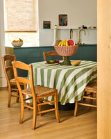 LINEN TABLECLOTH STANDARD | Moss Stripe