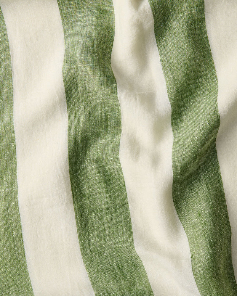 LINEN TABLECLOTH STANDARD | Moss Stripe