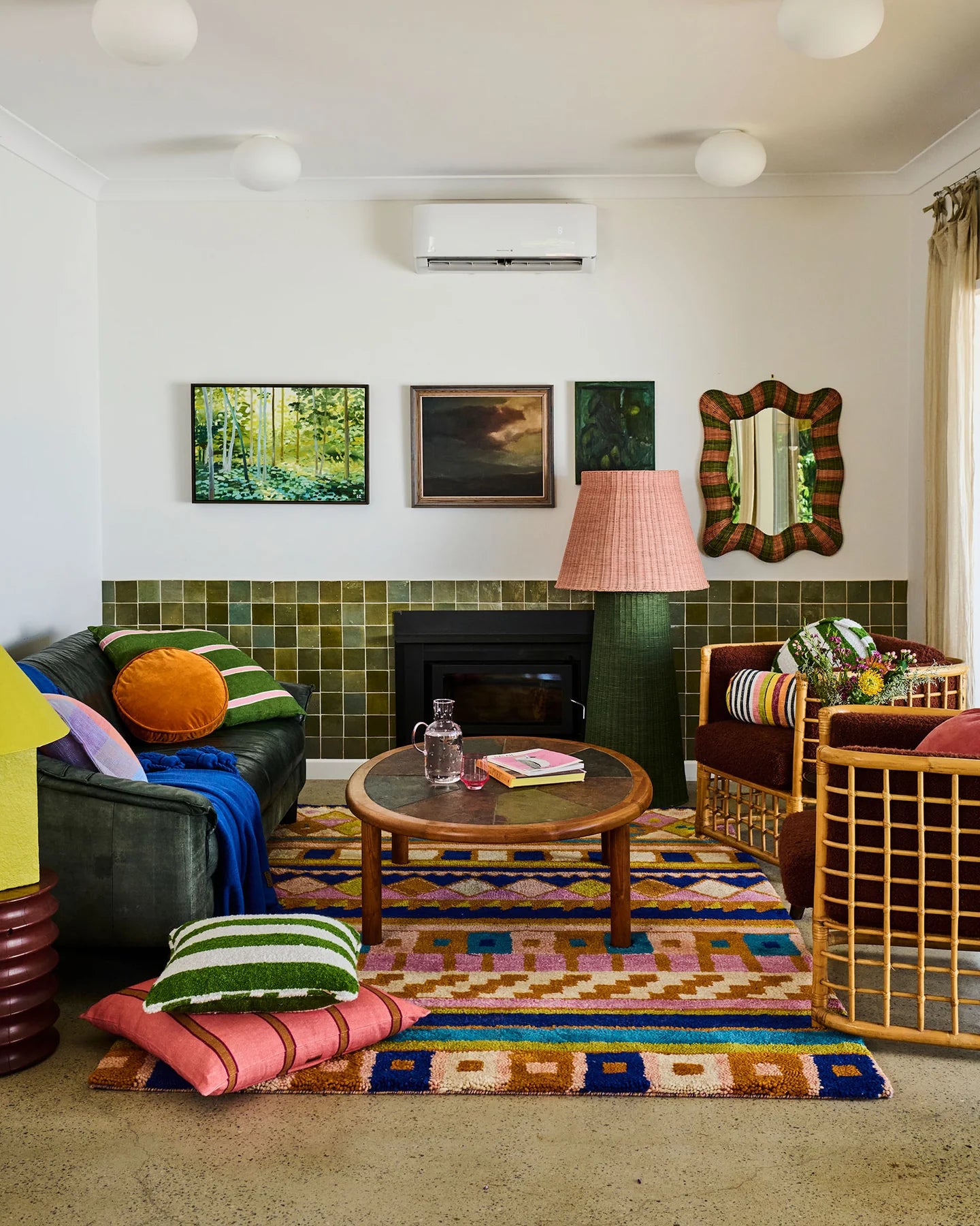 RATTAN MIRROR | Portofino - Darling & Domain
