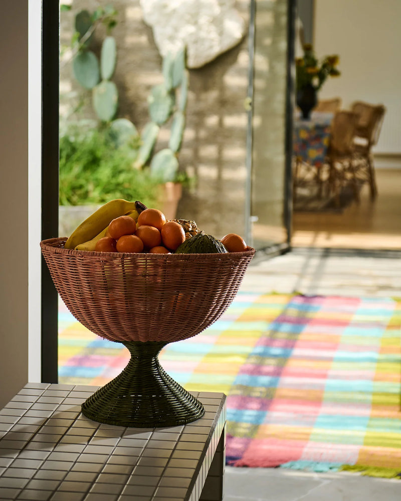 RATTAN FRUIT BOWL STAND | Portofino