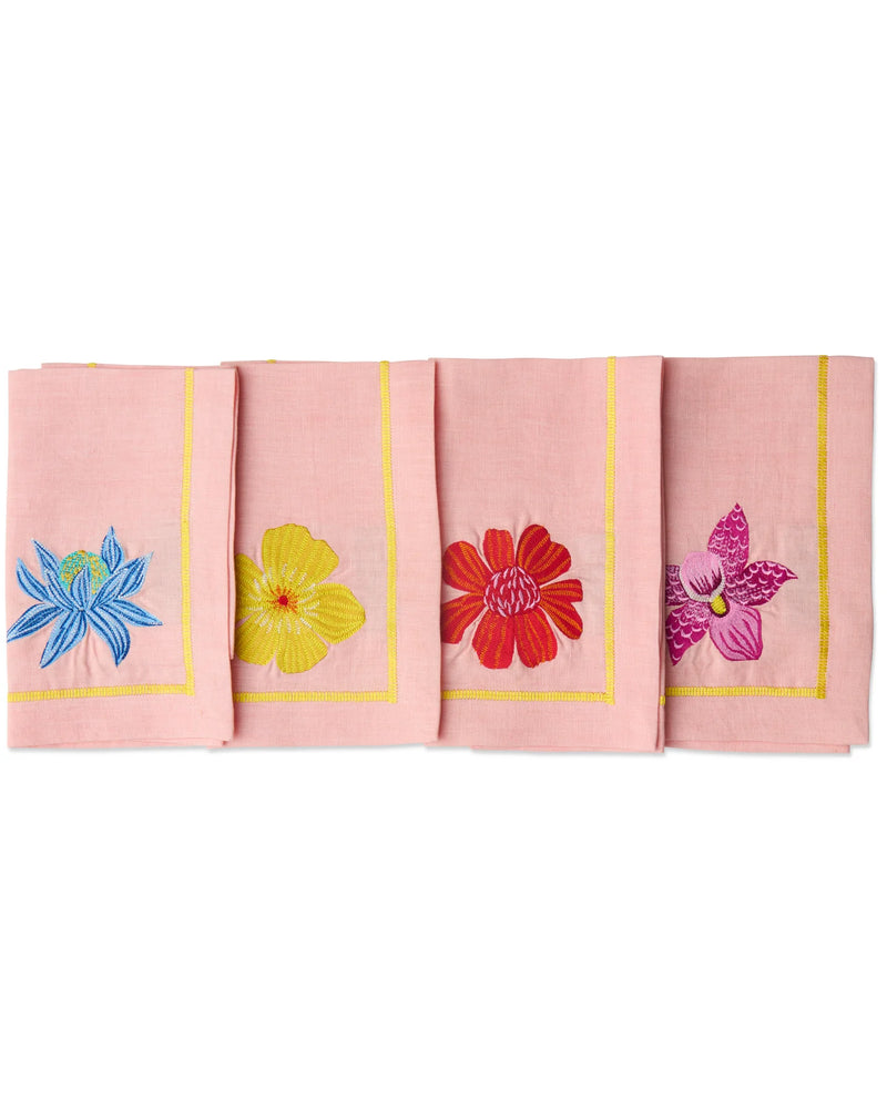 EMBROIDERED NAPKIN 4P SET | Wild Flower