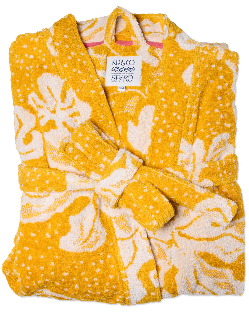 ANNA SPIRO ELSTERNWIG FIG TERRY BATH ROBE from the amazing range of Kip & Co 