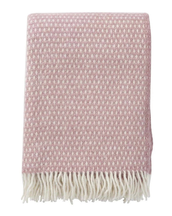 KNUT BRUSHED WOOL BLANKET | Pink