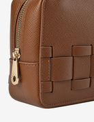 LONDON CROSSBODY BAG in Tan Saffiano by Elms + King