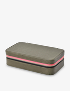 LONG JEWELLERY CASE in Khaki by Elms + King