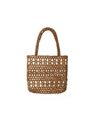 FLOWER BEADED BAG | Tan - Darling & Domain