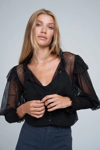 LACEY TOP in Lace Black from Lilya