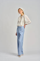 LA TRATTORIA PANT in Pale Blue from Le Stripe