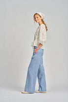 LA TRATTORIA PANT in Pale Blue from Le Stripe