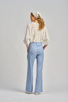 LA TRATTORIA PANT in Pale Blue from Le Stripe