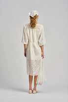 LE FILET LACE DRESS in Antique White from Le Stripe