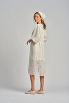 LE FILET LACE DRESS in Antique White from Le Stripe